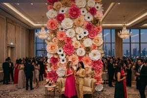 Giant Paper Flower UAE:  Elevate Events with Bold Floral Backdrops